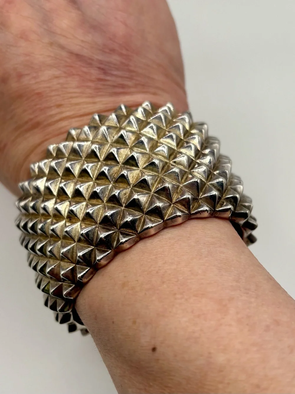 Stephen Webster Superstud Wide Solid 925 Sterling Silver Black Rhodium Cuff 127g